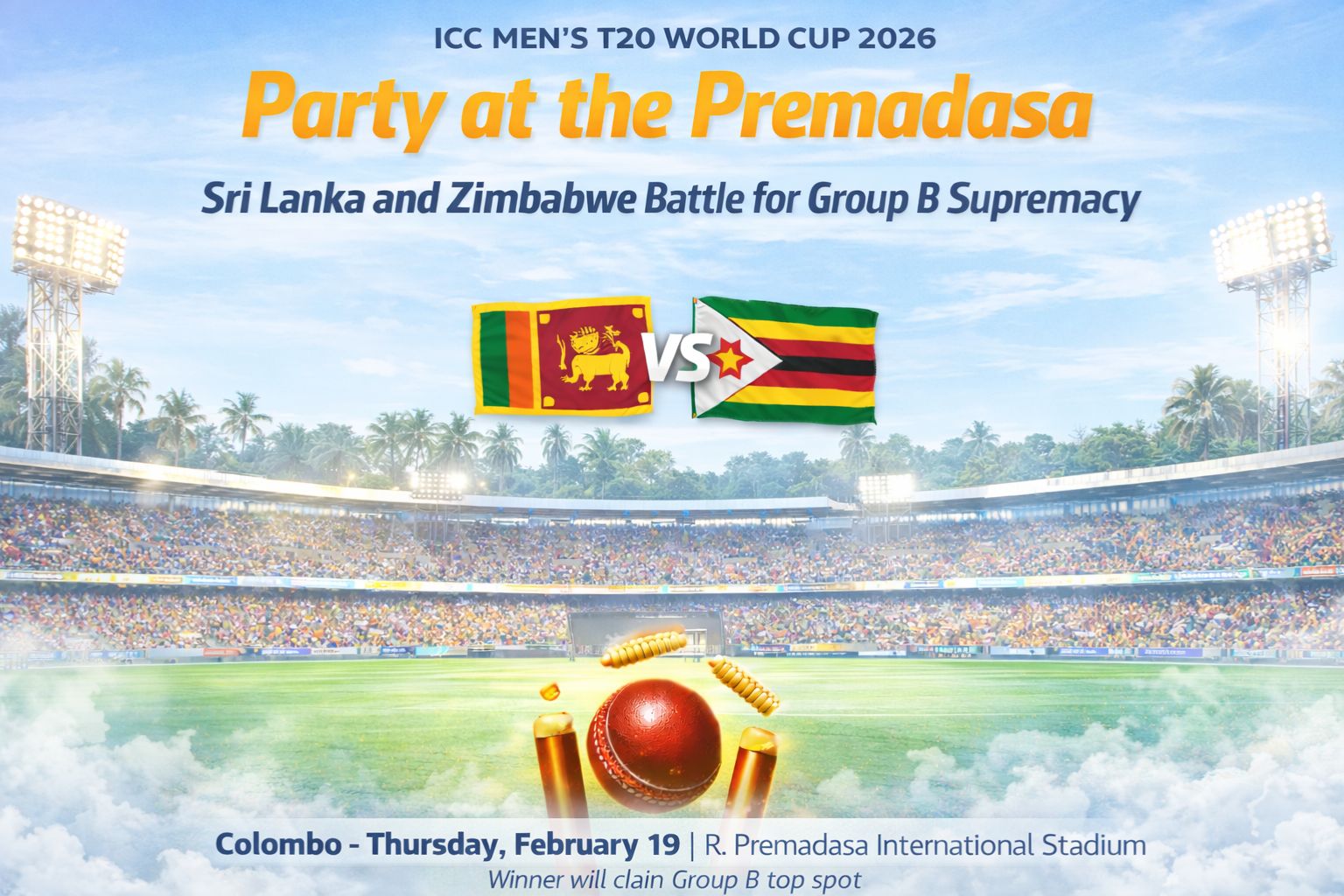 Sri Lanka and Zimbabwe Battle for Group B Supremacy